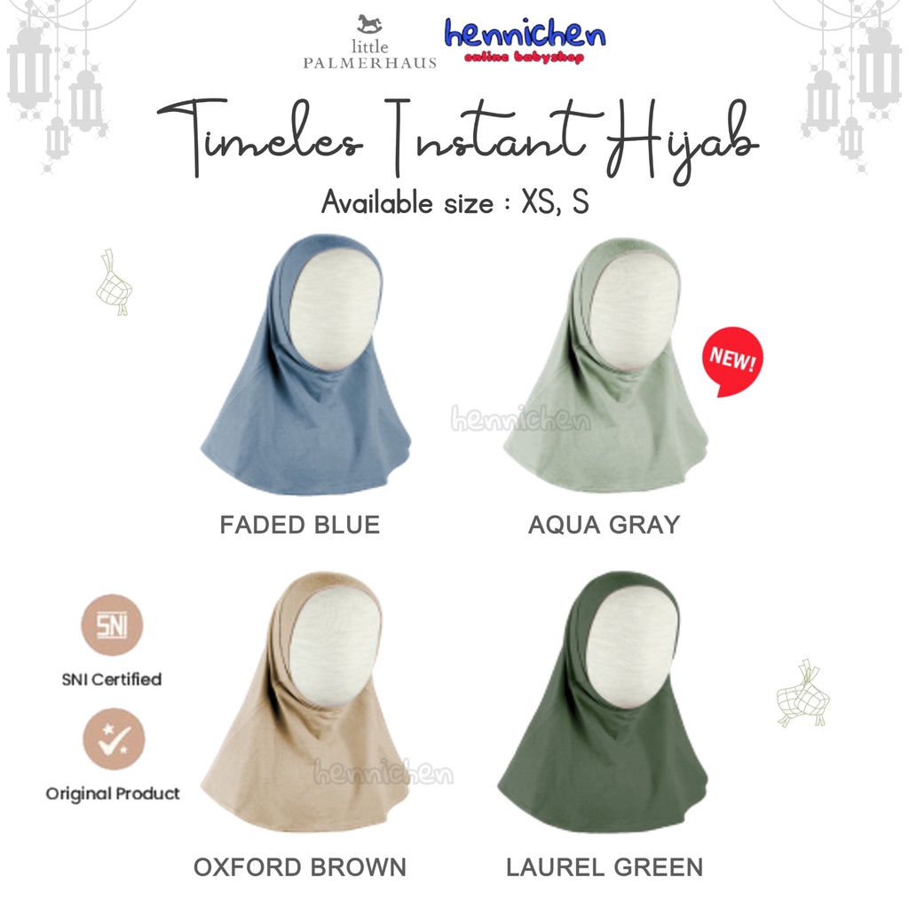 PROMO 7.7 PROMO BAJU LEBARAN PROMO RAMADHAN LEBARAN Little Palmerhaus -  TIMELESS instant Hijab anak hijab bayi jilbab anak jilbab bayi