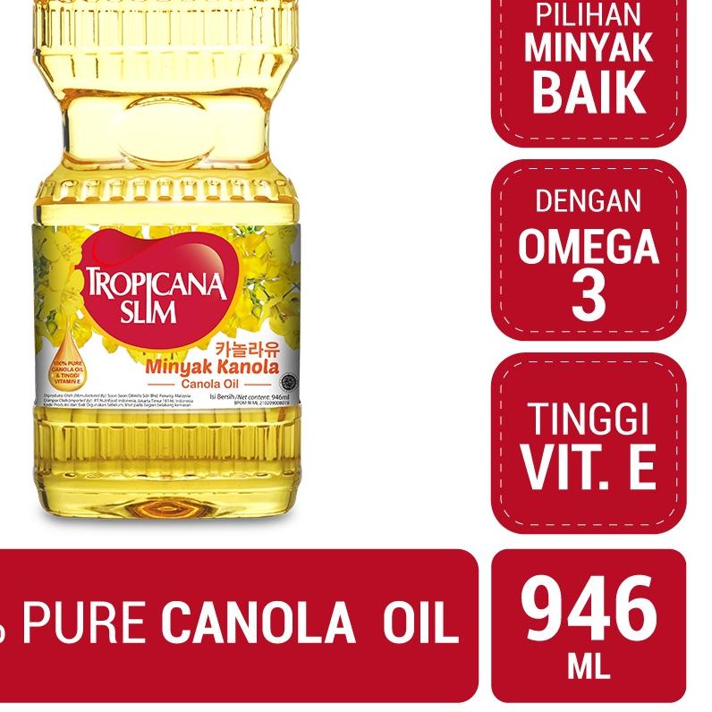 

♠ Tropicana Slim Minyak Kanola 946ml - 100% Pure Canola Oil ✽