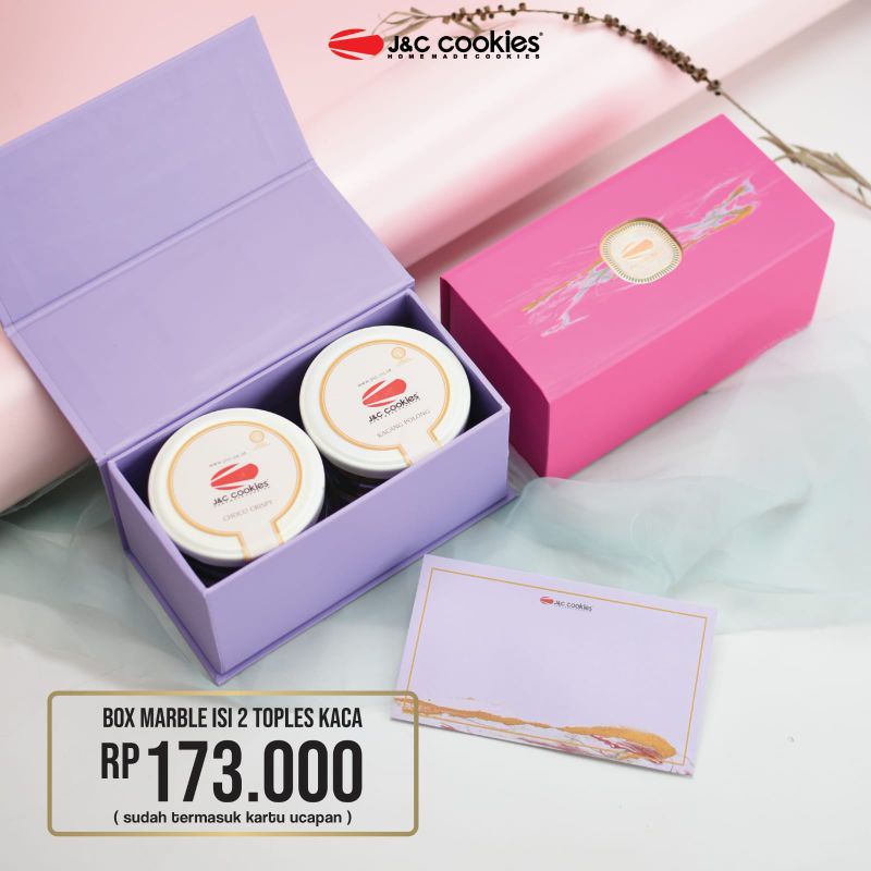 

Hampers box marble j&c cookies/hampers kekinian/Hampers lebaran