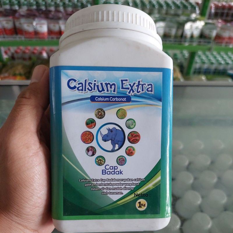 Calsium extra cap badak 1kg calsium super calsium tanaman calsium carbonat