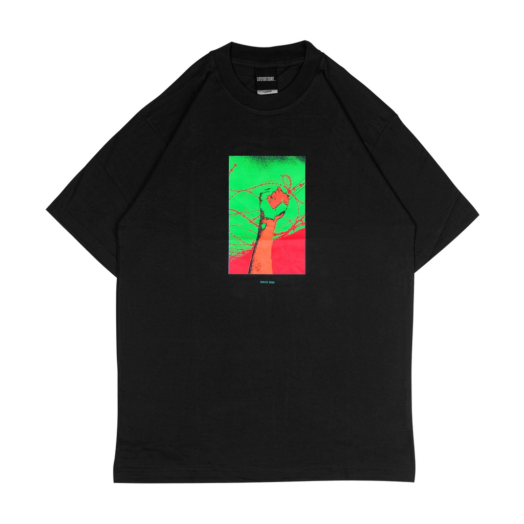 REBELLION HEAVY WEIGHT T-SHIRT BLACK