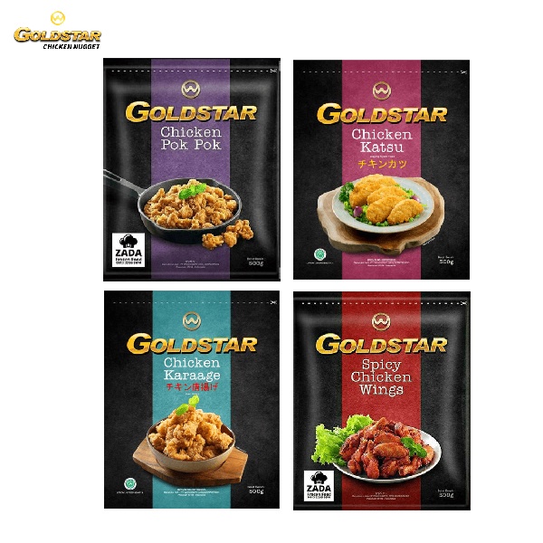 

Goldstar Chicken Pok Pok Karage Spicy Wings Chicken Katsu 500gr