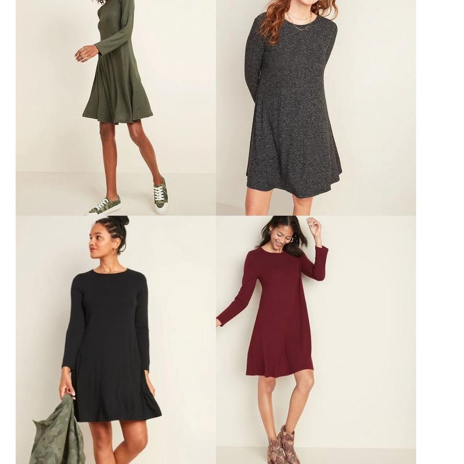 ☃ Oldnavy Knitted Longsleeve Swing Dress - OD dress ❂
