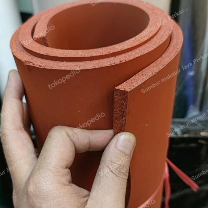 

Sponge Rubber Silicone 3mm x 100cm x 100cm ( Sponge Alas Mesin Press)