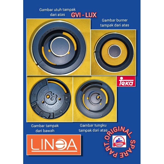 BURNER KOMPOR TANAM LINEA / TEKA GVI - LUX