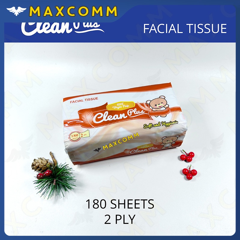 Clean Plus Softpack Tissue 180 Sheets Beruang