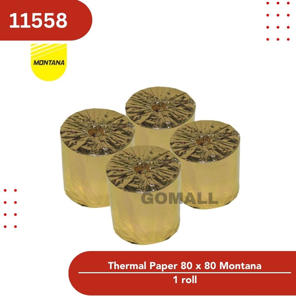 

Kertas Struk Termal / Thermal Paper Montana 80x80