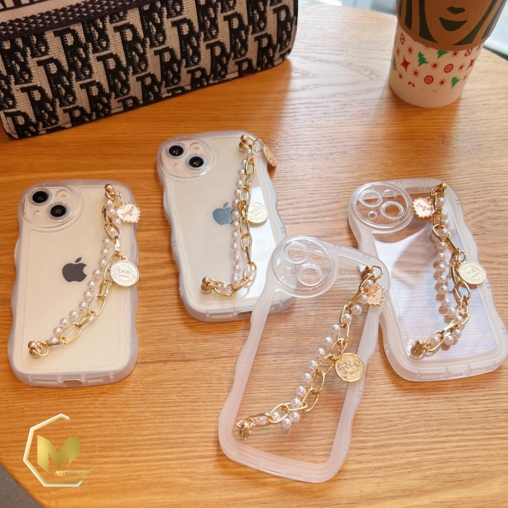 GC016 SOFTCASE WAVY GELOMBANG RANTAI MUTIARA FOR REALME 5 5I C3 9 9I 10 C11 C12 C25 C15 C20 C21 C21Y C25Y C30 C31 C35 NARZO 50I 50A PRIME MA4029