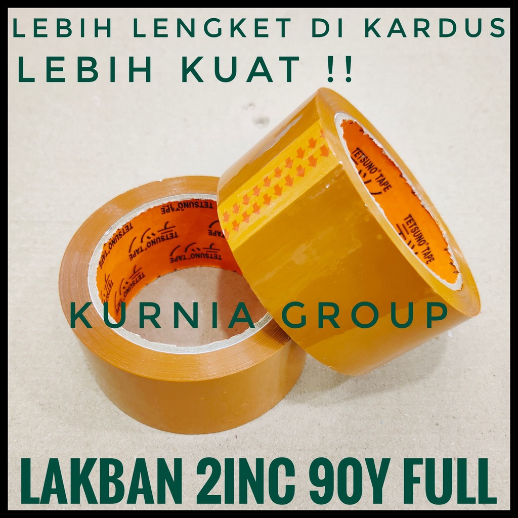 

Lakban Coklat 48MM X 90Y Merk TETSUNO 2 inchi Lebih Lengket Kuat Untuk Packing Kardus Online