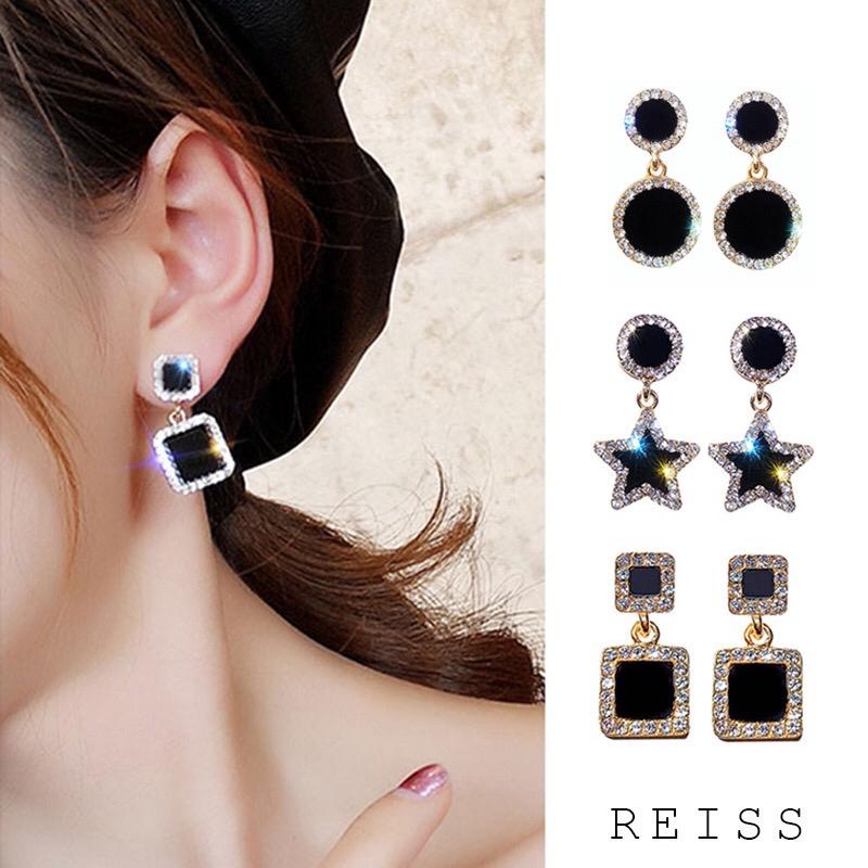 Anting Wanita Model Hias Batu Permata Crystal Bling Bling Style Korea Fashion