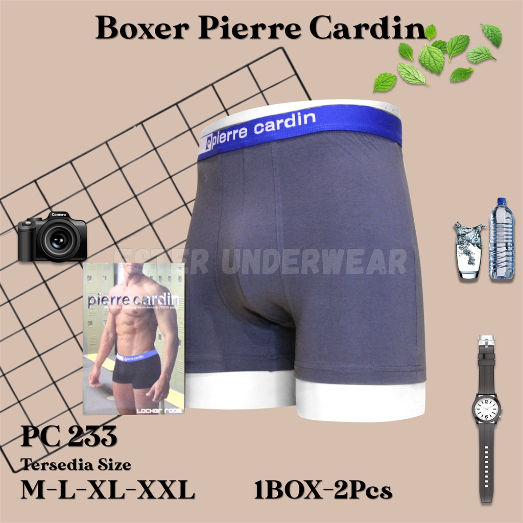 Celana Dalam Boxer Dewasa PIERRE CARDIN PC 233 Isi 2Pcs