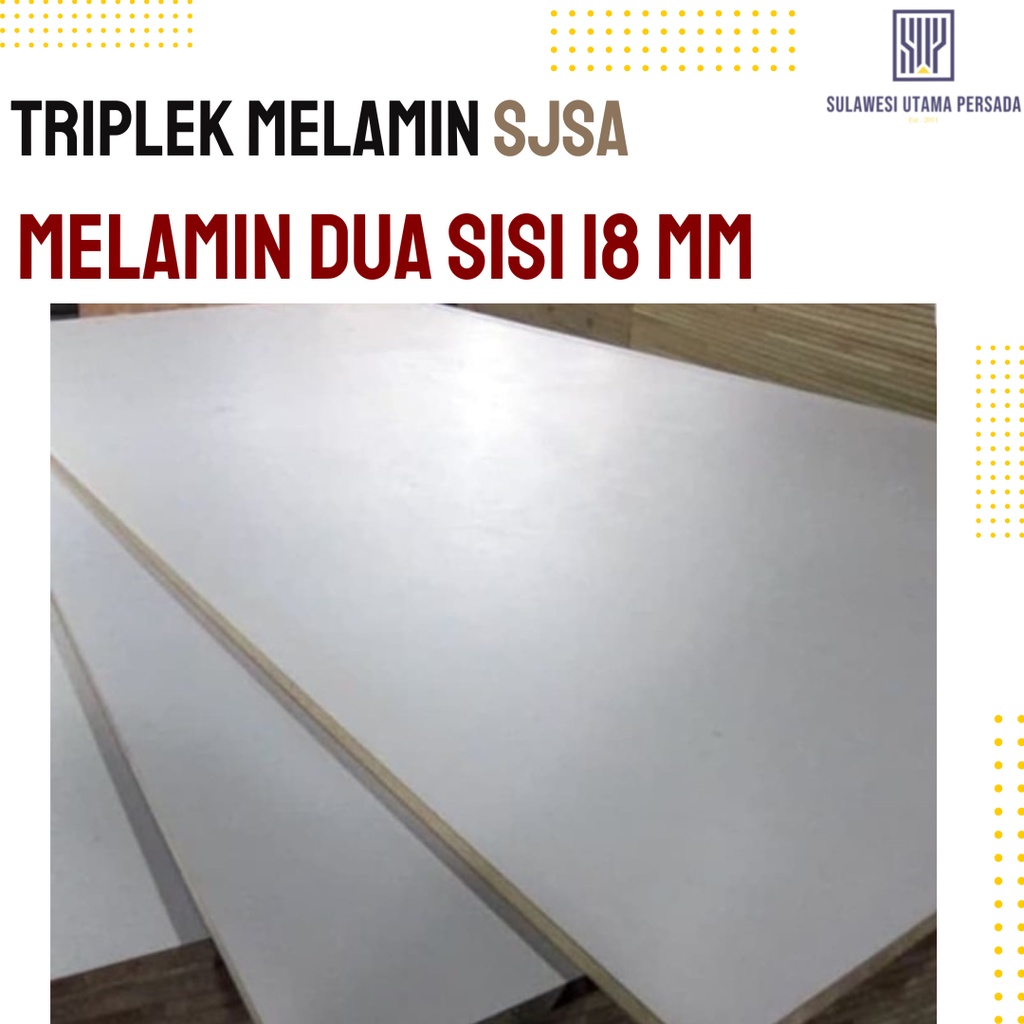TRIPLEK MILAMIN 18MM 2 SISI MILAMIN