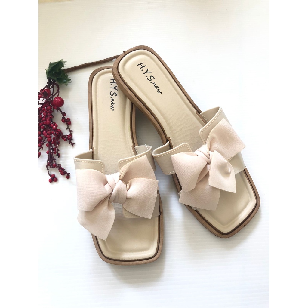 Sandal Wanita Import Korea Karet Selop Pita HYS-088