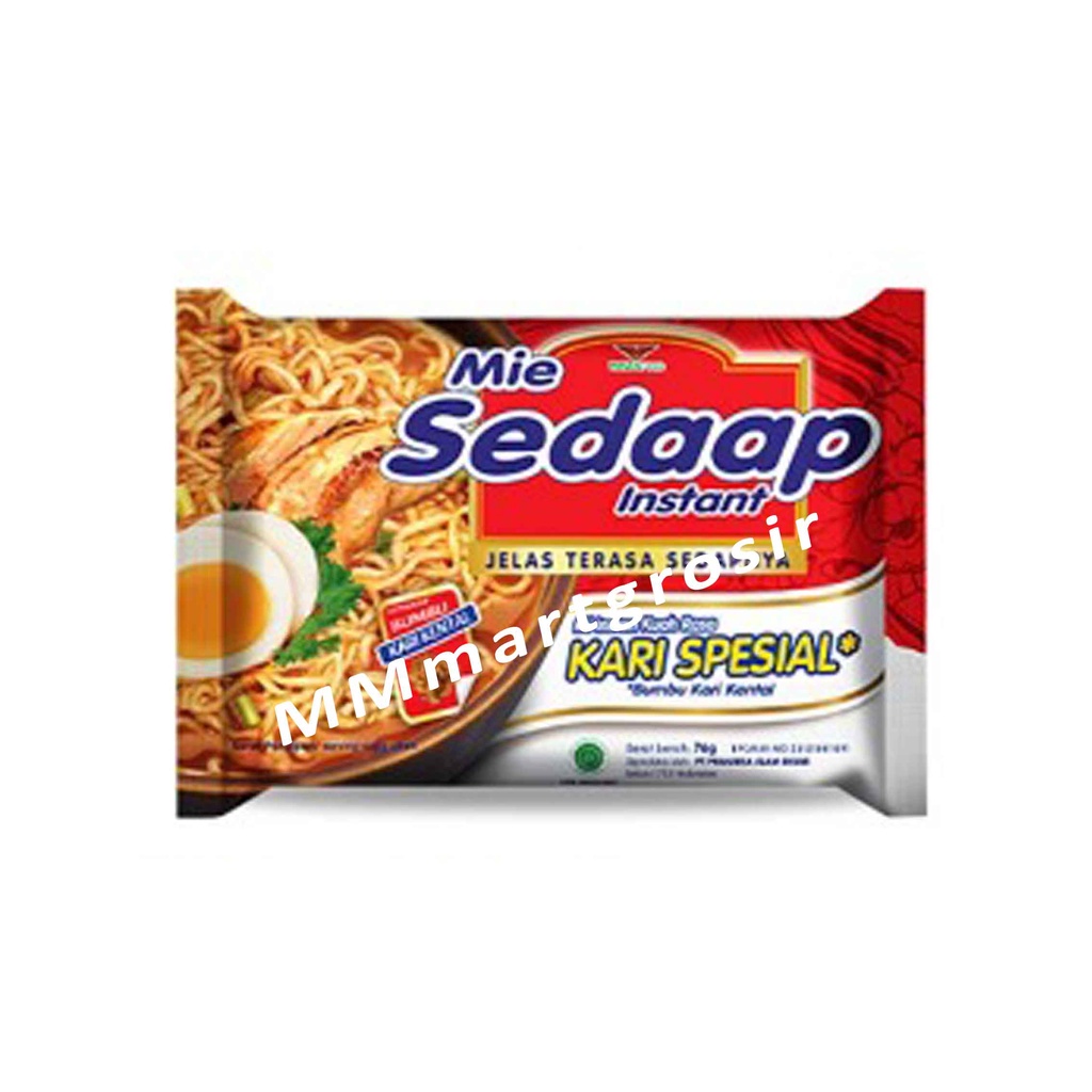 Mie Sedaap Instan / Mi Instan Kuah / Rasa Kari Spesial / Bumbu Kari Kental