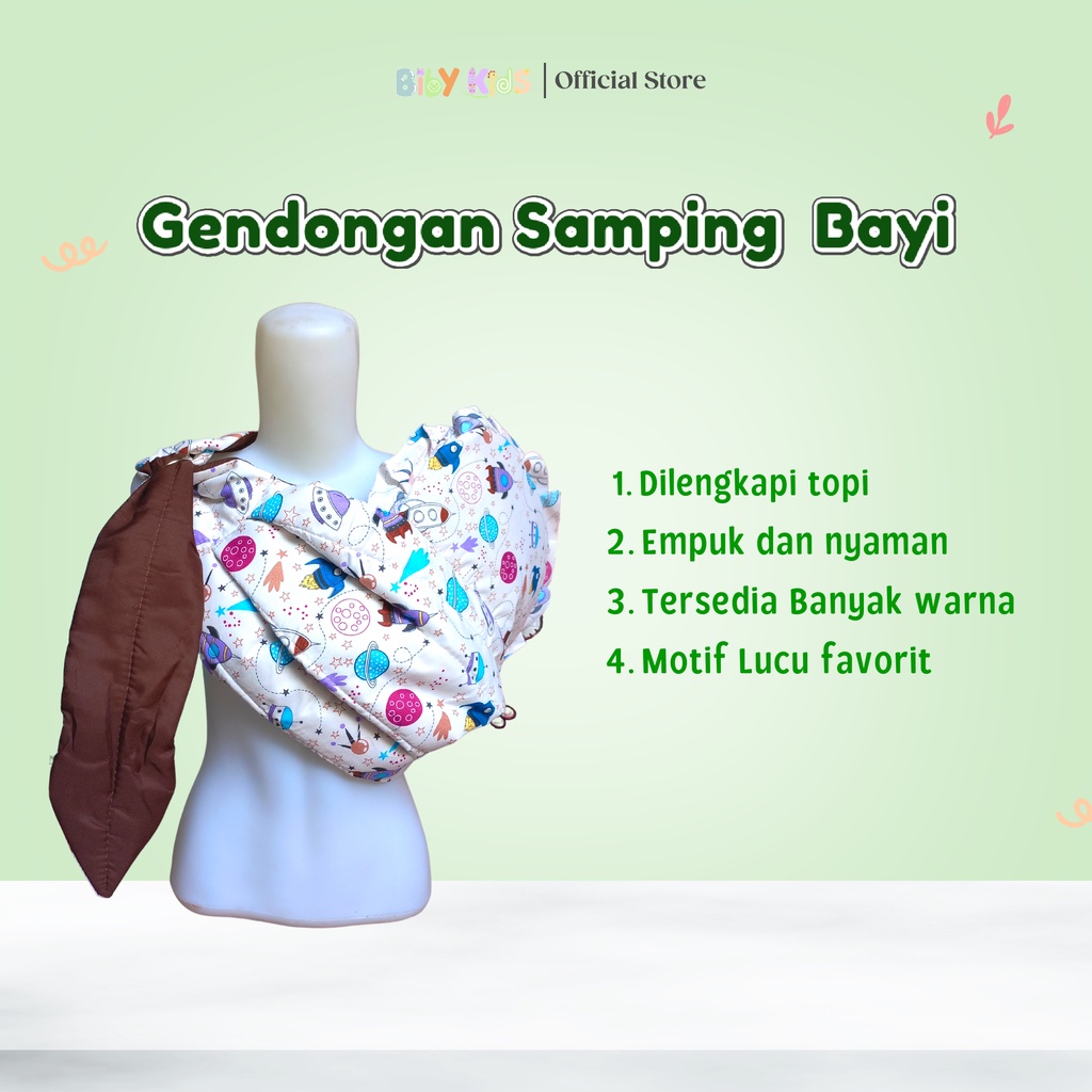 Gendongan Bayi Samping Instan Baby Newborn Murah Ring Sling Motif Lucu Gendong Bayi Baru Lahir Perlengkapan Traveling