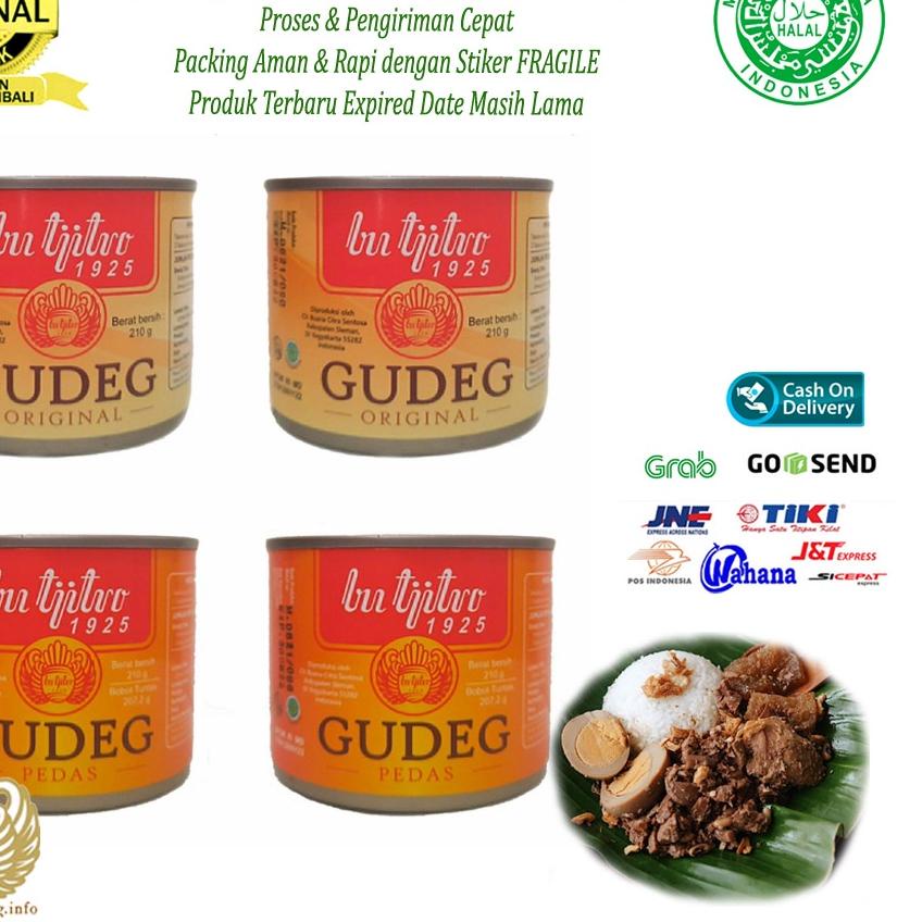 

Ω Gudeg Kaleng Bu Tjitro Paket Original Pedas Special Promo Isi 4Pcs ❅