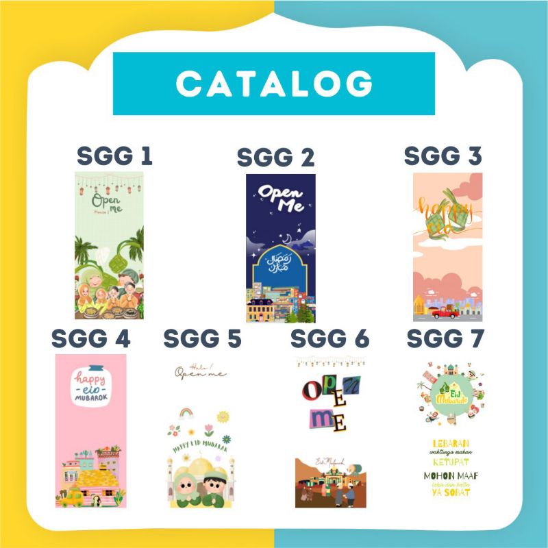 (20pcs) Stiker segel Ramadhan 7x15cm Ready &amp; Custom (template) Dus Box Perlengkapan Packing Gift Hampers Jualan Aesthetic By Aqil Solution