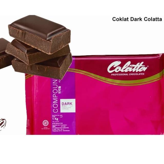 

♞ Colatta Dark Compound 1 KG / coklat blok colata hitam 1kg ♞