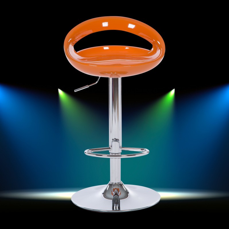 Lodoestar  - Kursi Barstool Hidrolik Bulat Kursi Kantor Kursi Mini Bar Baja Tahan Karat Terpopuler- Bisa Bayar diTempat - JBY2