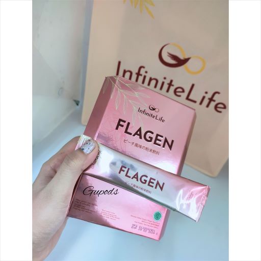 Flagen infinite life salmon ovary peptide kolagen ikan 12 sache
