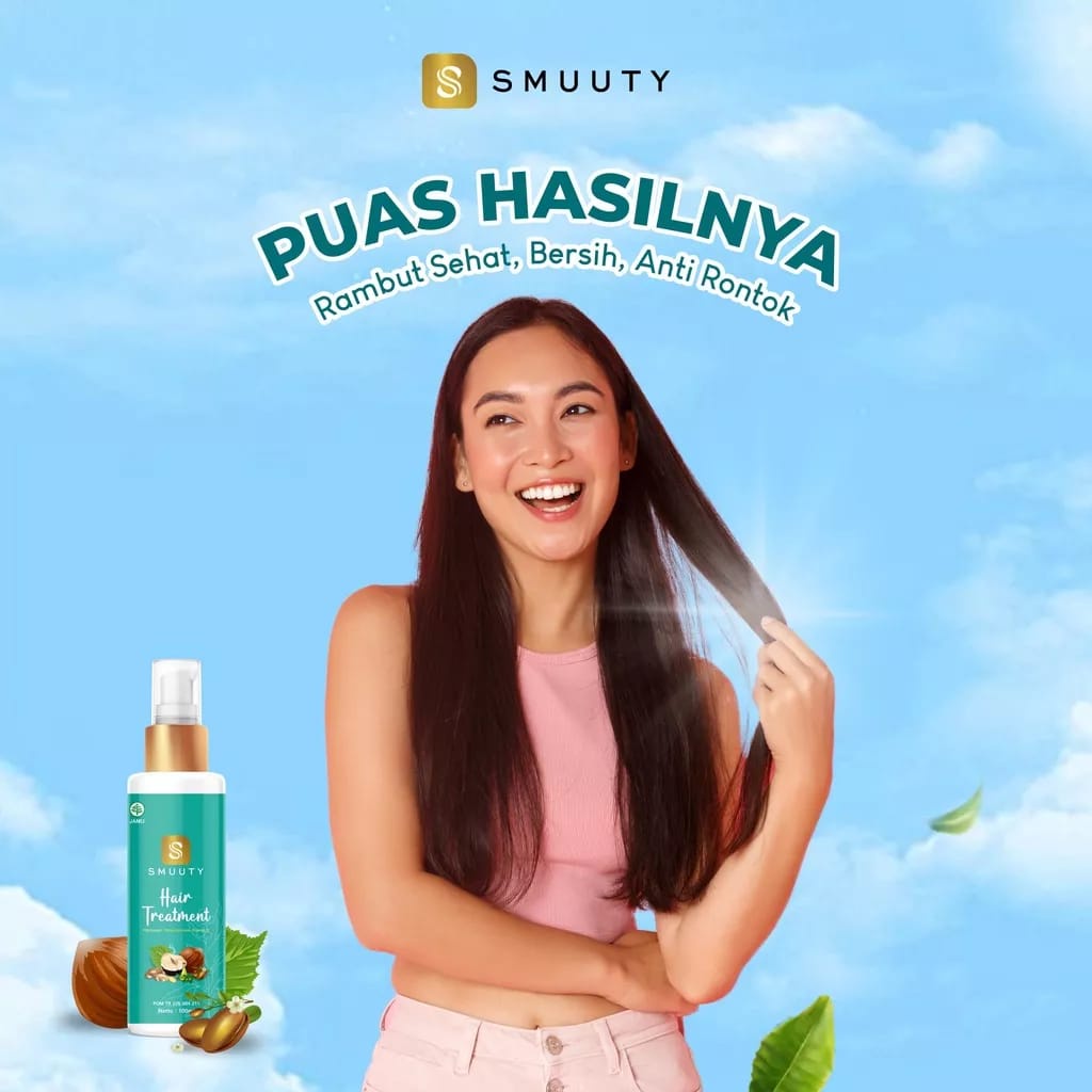 Smuuty Hair Treatment Penyubur Rambut Mengatasi Rambut Rontok Menghilangkan Ketombe Penghilang Uban Khusus Pria dan Wanita Terbukti Ampuh Cepat Atasi Masalah Rambut