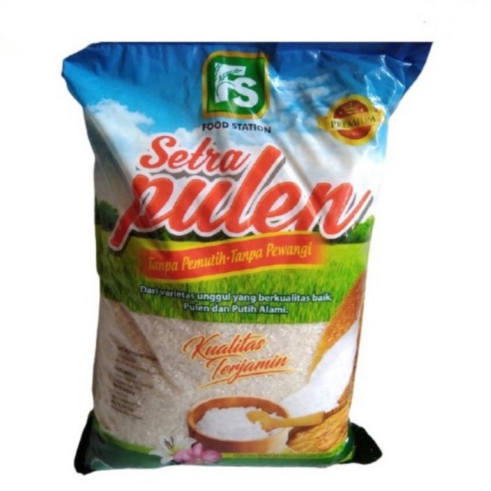 

beras 5 kg/ beras setra pulen food station 5 kg/ beras