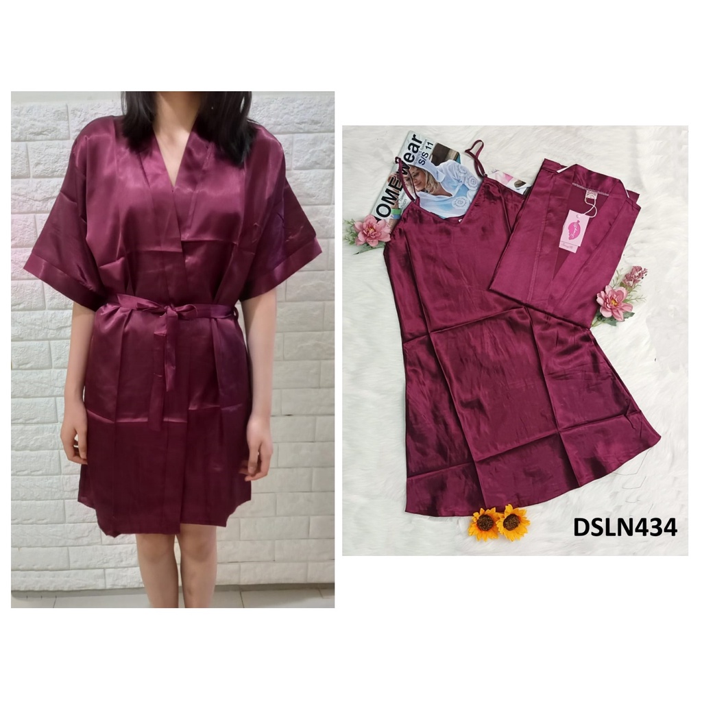 Baju Tidur Wanita Dress Kimono - Dalaman dan Kimono