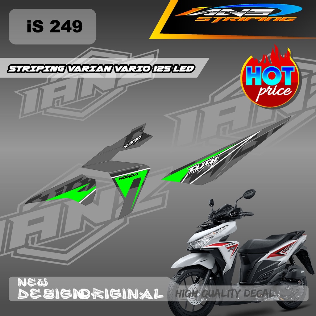 STIKER DECAL VARIO 125 LED CUSTOM VARIAN WARNA / STIKER SEMI FULL BODY HONDA VARIO 125 / DECAL STRIKER KERETA 125 LED IS 249