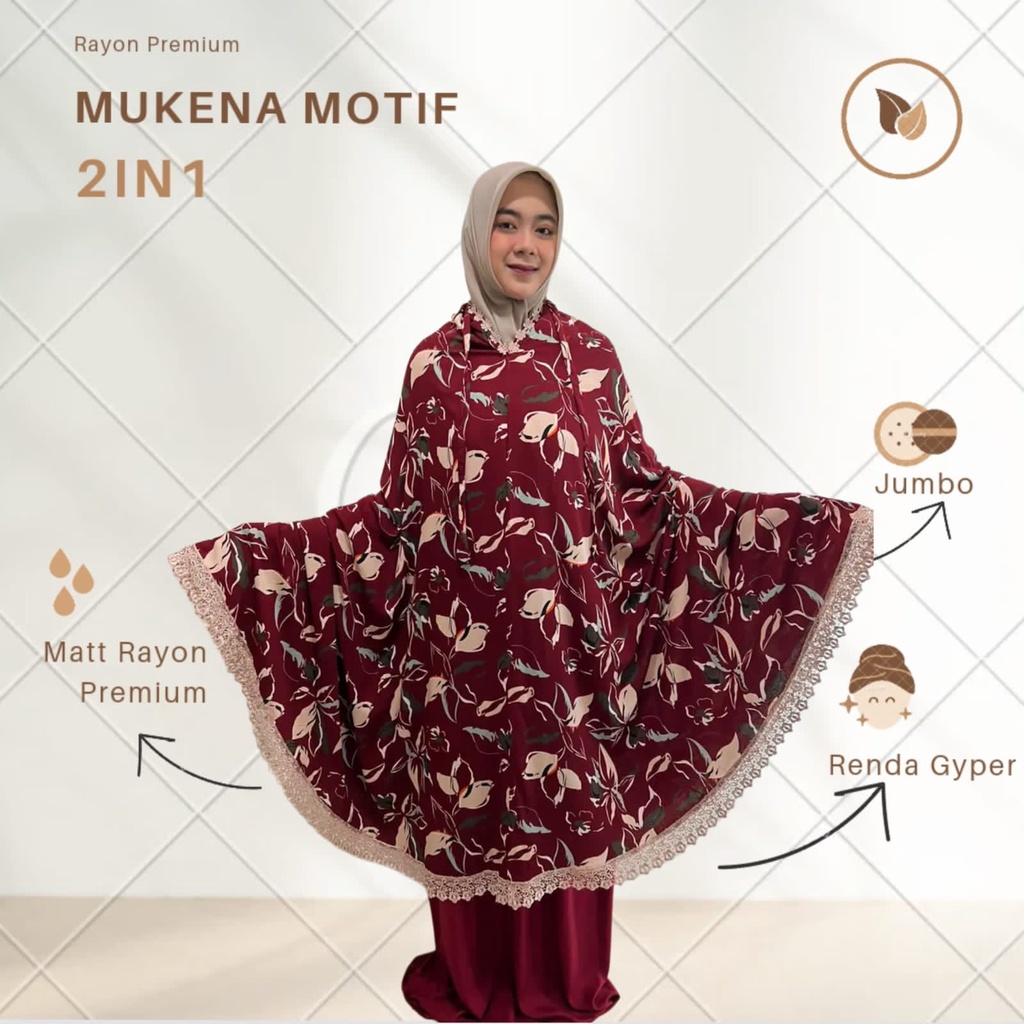 Mukena Rayon Jumbo ( Rayon Printing )