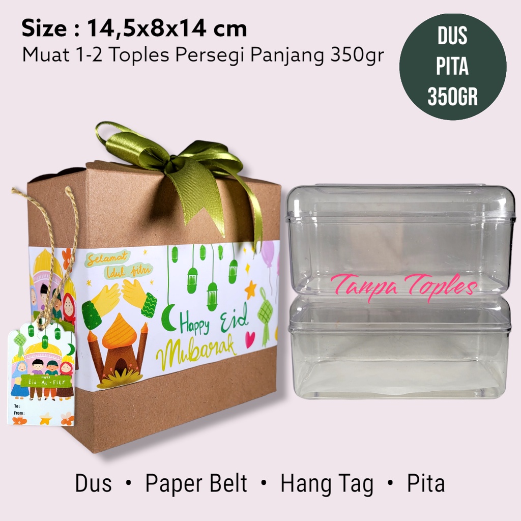 

Dus Kotak Kraft Muat 1-2 Toples 350gr Gift Box Edisi Lebaran Idul Fitri Natal Christmas