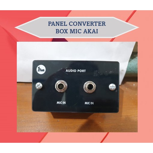 Grosir Converter jeck mic Akai panel box mic tempel tembok Jeck Akai cowok to Akai Female Murah