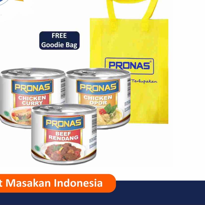 

✷ PRONAS Paket lengkap Masakan Indonesia Free Tote Bag ➥