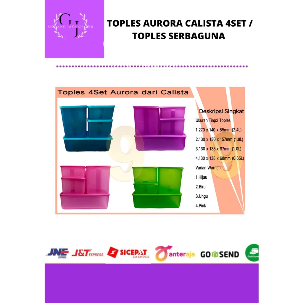 TOPLES SET SERBAGUNA AURORA CALISTA