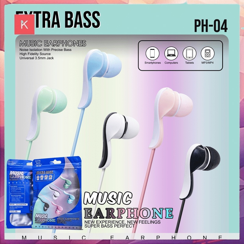 ANG HANDSFREE PH-04 + MIC BISA UNTUK TELEPON / HANDSET/HEADSET/EARPHONE/HF PH04 SUARA BAGUS DAN BASS