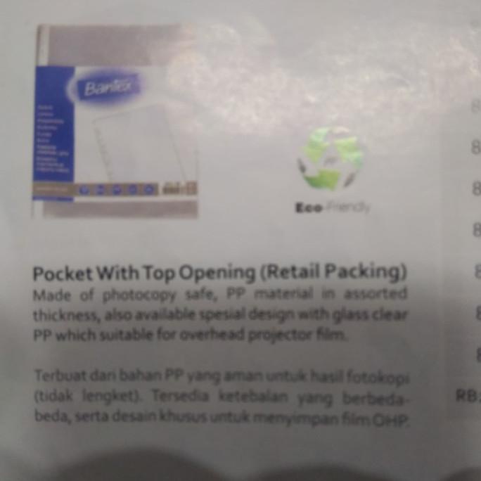 

pocket bantex 8044 with top opening buo05