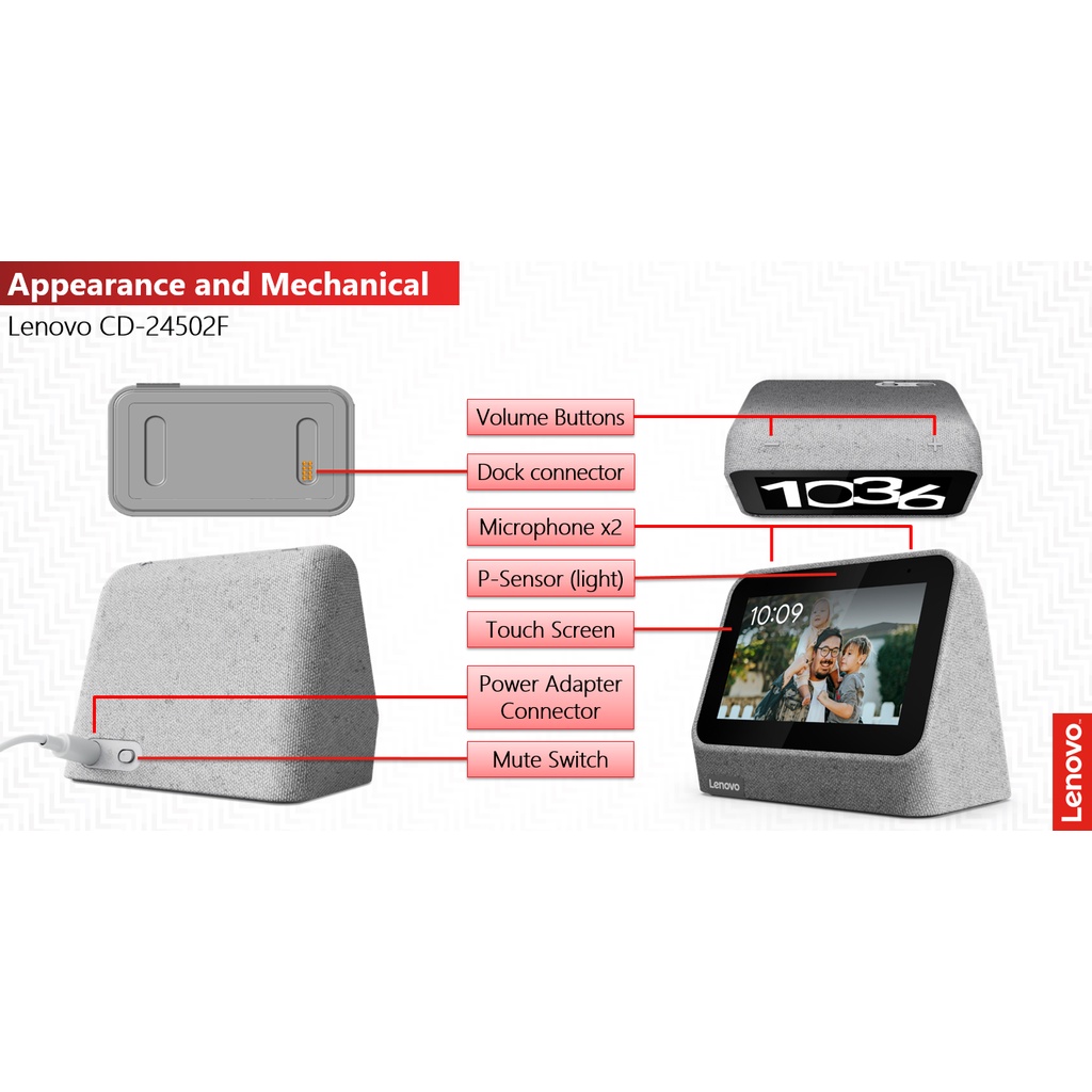 Lenovo Smart Clock 2 wireless smart speaker ORIGINAL 100%