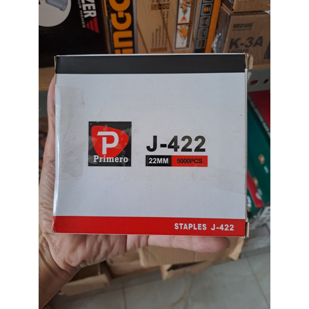 

422J isi staples mesin paku tembak model U refill staples nailer18GA 4mm x 22mm isi 5000pcs
