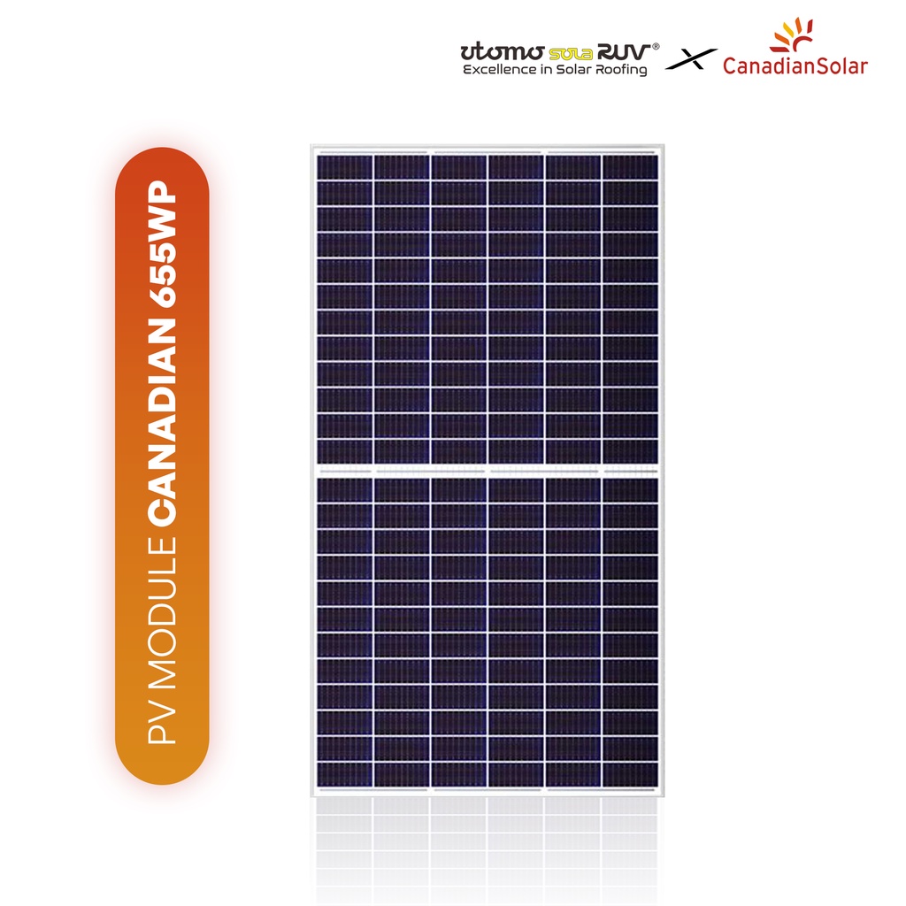 Solar Panel Canadian 655 Wp SNI - Utomo SolaRUV