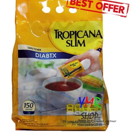 

➨ Gula Tropicana Slim Diabtx Sweetener Jagung Diet 150 Sachet Halal ❀