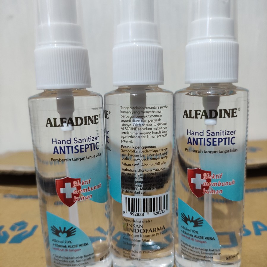 Alfadine Hand Sanitizer 60ml Spray