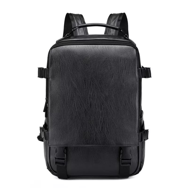Tas Ransel Kulit Laptop Backpack Waterproof distro bagpack gendong pria wanita sekolah bahan Pu Leather Anti air