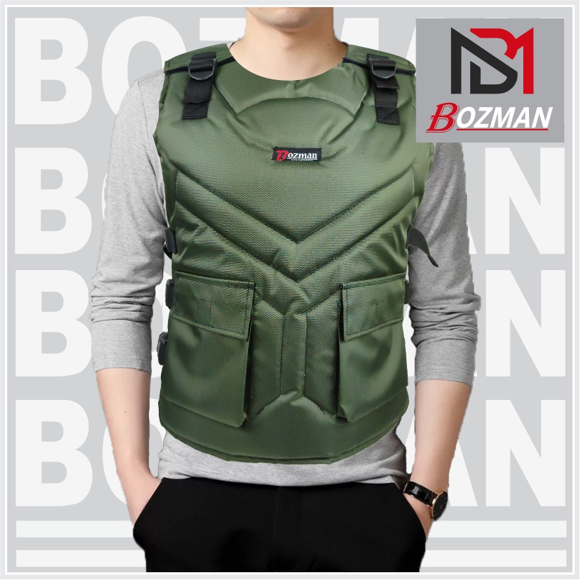 Rompi Motor Bahan Cordura Anti Angin Pelindung Dada Cocok Untuk Biker