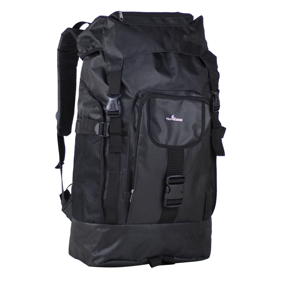 Tas Ransel Jumbo Gunung Besar Polo Ardo Hitam Tas Ransel Gunung Bahan D300 Berkualitas Backpack Carrier Murah