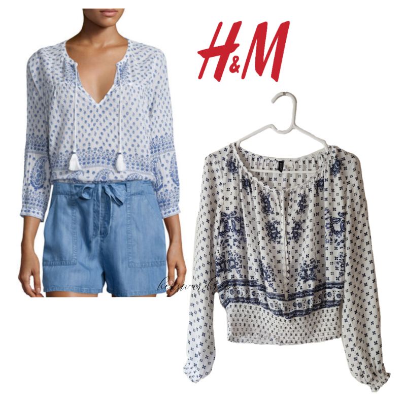 H&M coachella boho top