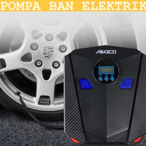 POMPA BAN MOBIL ELEKTRIK LCD KOMPRESOR BAN MOBIL ELEKTRIK LCD + STRIP TAMBAL BAN ANGIN 150 PSI