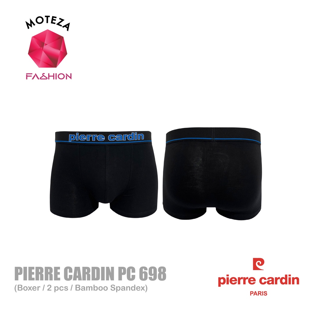 Moteza Celana Dalam Underwear Boxer Pria Bamboo - Pierre Cardin PC 698 / PC698 - Isi 2 pcs