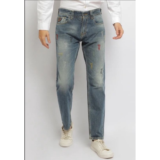 New Arrival Celana Slim Fit ( Destroy ) Original Lois Jeans CFL 055 F6