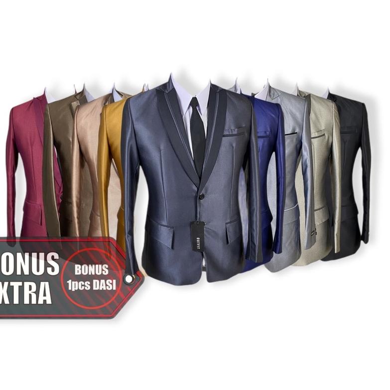 JAS PRIA - SETELAN JAS  WARNA MOCCA ROSE GOLD ABU GREY MOCA - JAS PENGANTIN BAHAN WOOL MENGKILAP MEN
