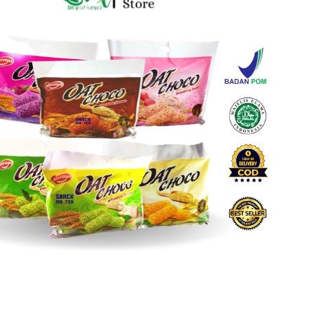 

☊ NARAYA OAT CHOCO 400g / Naraya Oat Choco Vanilla Chocolate Pandan Green Tea Sweet Potato Strawberry 400g /Naraya Oat Choco Netto 400 gr (Isi 40 pcs x @10gr) ☼