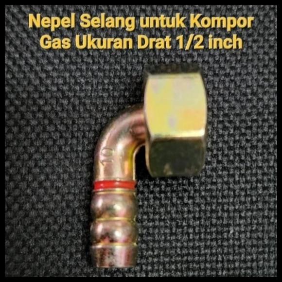 Nepel Selang/Sambungan/Pipa Kompor Gas Tanam Modena